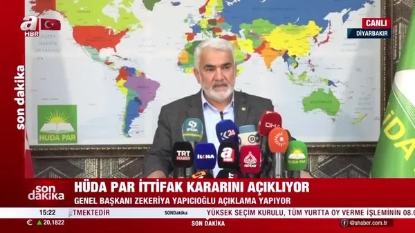 Son Dakika: HÜDA-Par'dan Cumhur İttifakı'na destek! | Video