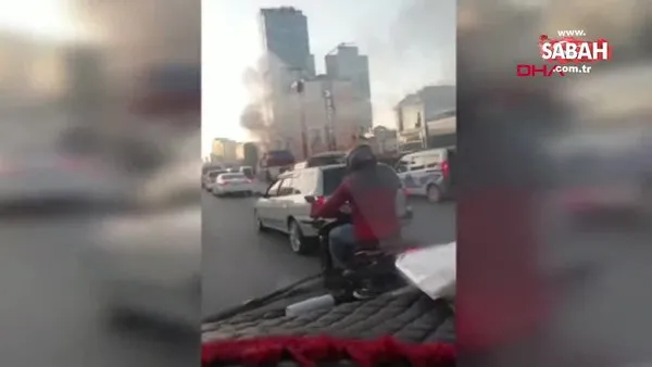 Maltepe'de vinç yangını D-100 karayolu'nda trafik yoğunluğu oluştu | Video
