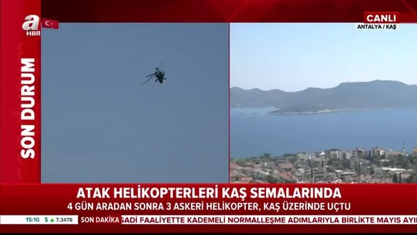 Son dakika haberi... Atak taarruz helikopterlerimiz Antalya Kaş semalarında | Video