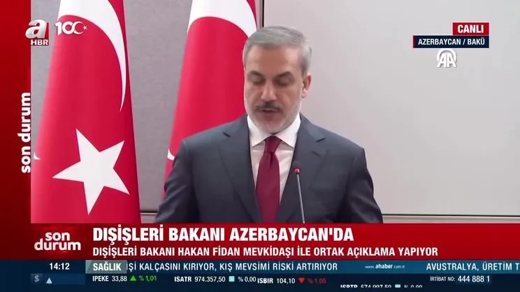 Bakan Fidan’dan Azerbaycan’da önemli açıklamalar | Video