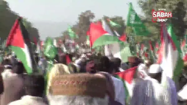 Pakistan’da yaklaşık 1 milyon kişi İsrail’i protesto etti | Video