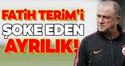 Galatasaray’da Fatih Terim’i şoke eden ayrılık!