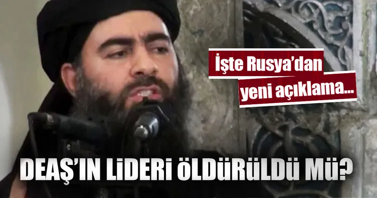 Rusya’dan flaş Bağdadi açıklaması!