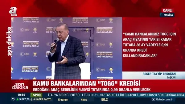 Son Dakika: Başkan Erdoğan’dan Manisa’da önemli açıklamalar | Video