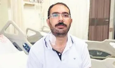 Ensesinde şarapnelle yaşıyor