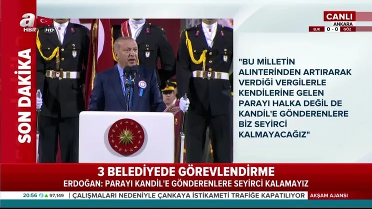 Erdoğan'dan kayyum çıkışı: Milletin parasını Kandil'e gönderenlere seyirci kalamayız
