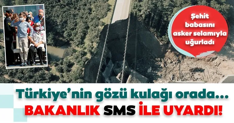 SON DAKİKA: Bakanlık Giresun’daki sel felaketi sonrası SMS ile uyardı