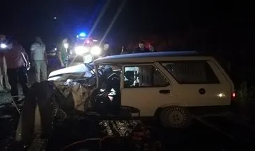 Malatya'da feci kaza! İki araç kafa kafaya çarpıştı: 8 yaralı #malatya
