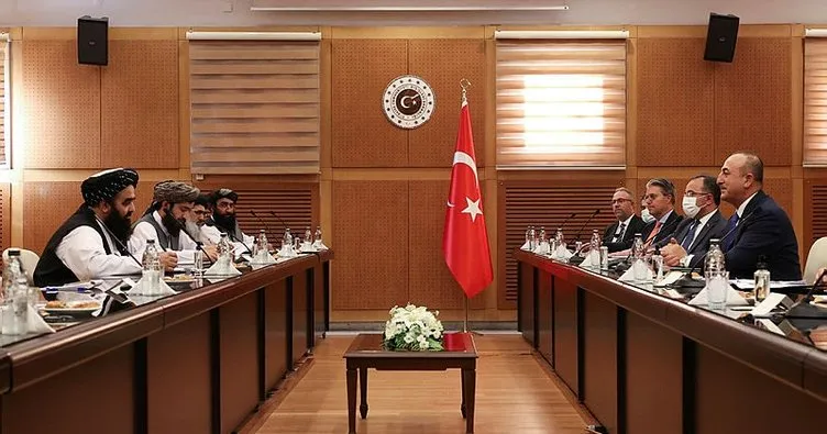 Son dakika: Dışişleri Bakanı Çavuşoğlu, Taliban heyetiyle görüşmesinin ardından açıklamada bulundu!