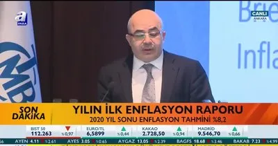 Merkez Bankası Başkanı Murat Uysal, yılın ilk enflasyon raporunu açıkladı