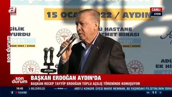 Başkan Erdoğan'dan Aydın'da toplu açılış töreninde önemli açıklamalar