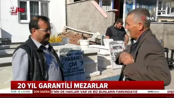 Bursa'da semt pazarında 20 yıl garantili mezar satıldı vatandaş şaşkına döndü