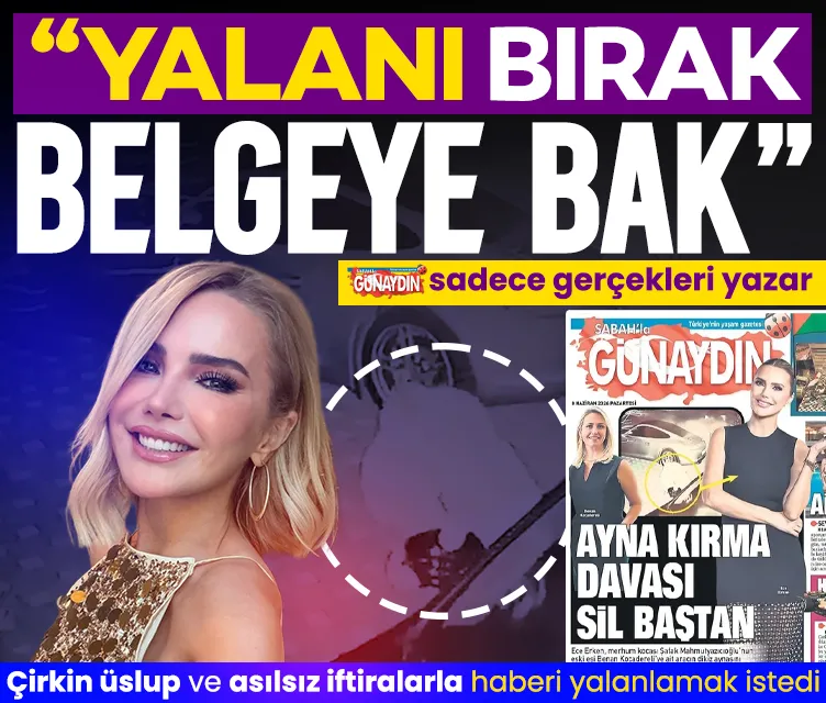 Resmi belge, Ece Erken’i haksız çıkardı