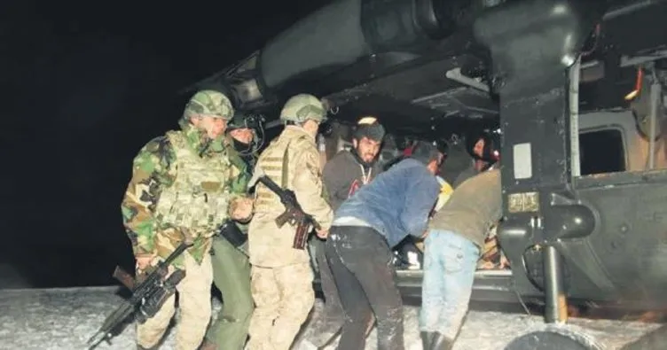 Askeri helikopter hamile kadın için havalandı