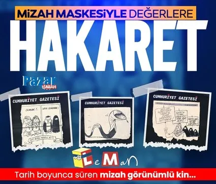 Mizah maskesiyle değerlere hakaret! Sanat adı altında ne mukaddesat varsa aşağılandı