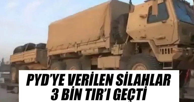 PYD’ye verilen silahlar 3 bin TIR’ı geçti