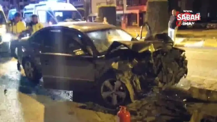 İki otomobil çarpıştı: 3 yaralı | Video