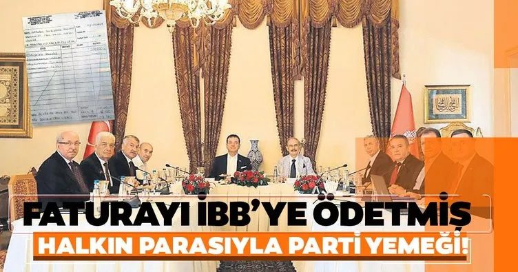 Ekrem İmamoğlu'ndan halkın parasıyla CHP’li başkanlara ziyafet