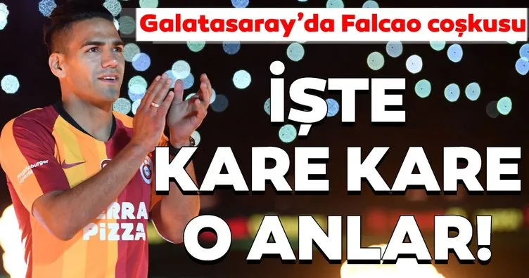 Galatasaray’da Radamel Falcao coşkusu! İşte imza töreninden kareler