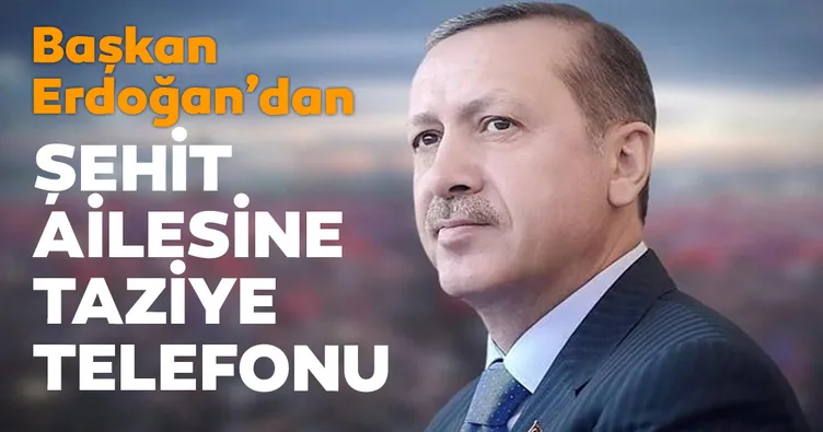 Başkan Erdoğan’dan taziye telefonu