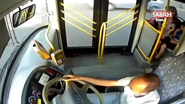 Diyarbakır’da otobüs yangını kamerada. Sürücünün dikkati faciayı önledi | Video