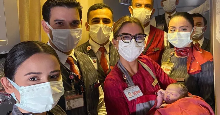 10 bin metrede sürpriz doğum