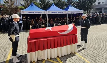 Meslektaşlarının omzunda son yolculuğuna uğurlandı #tekirdag