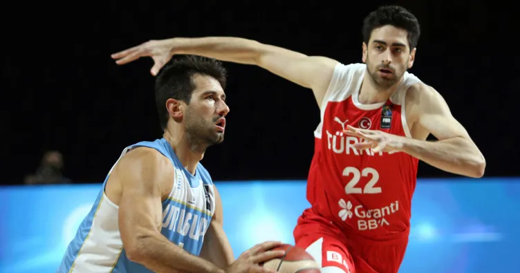Son dakika: A Milli Basketbol Takımımız, Olimpiyat Elemeleri’ndeki ilk maçında Uruguay’ı 95-86 devirdi