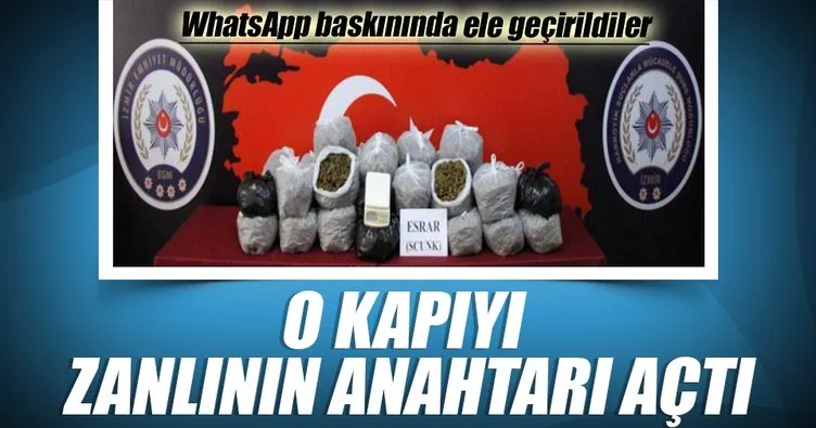 WhatsApp baskınında 33 kilo skunk ele geçirildi