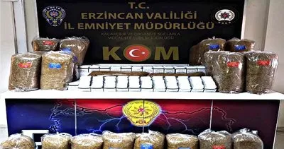 Erzincan’da kaçak sigara, tütün, makaron operasyonu #erzincan