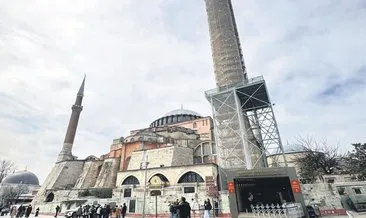 Ayasofya’nın 2. Beyazıt minaresi restore ediliyor