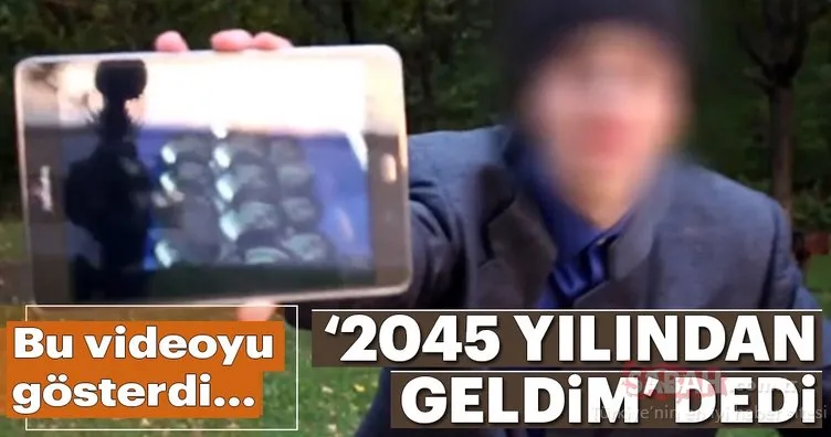 ’2045’ten gelen zaman yolcusu, alay konusu oldu!