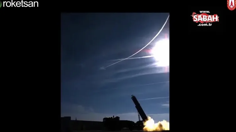 Milli füze ‘Bora’ hedefi böyle vurdu!