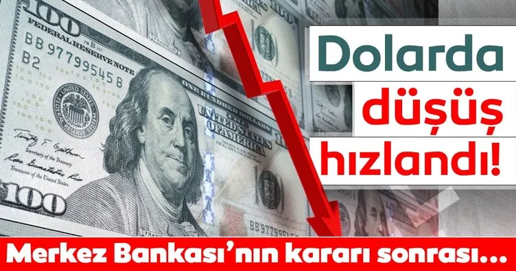 Son dakika haberi: Merkez Bankası’nın faiz kararı sonrası dolarda düşüş hızlandı
