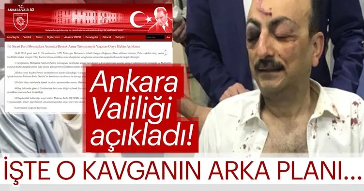 Ankara Valiliği’nden pankart kavgasına ilişkin son dakika açıklaması!