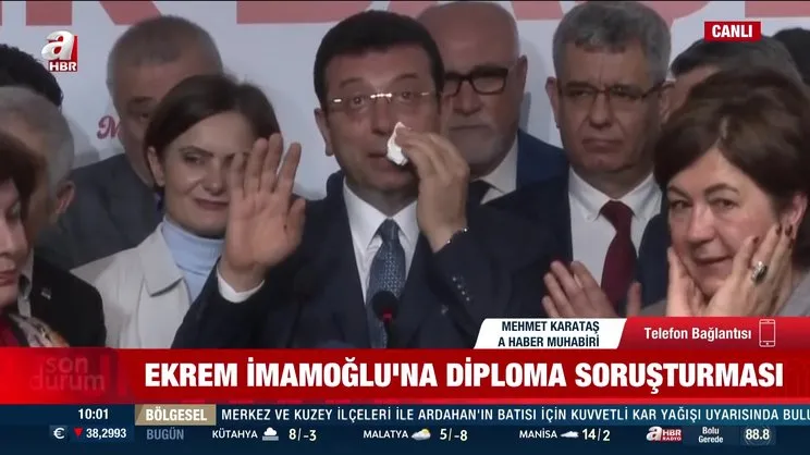 Savcılık İstanbul Üniversitesi'ne yazı gönderdi! Ekrem İmamoğlu'nun diplomasının iptali istendi | Video