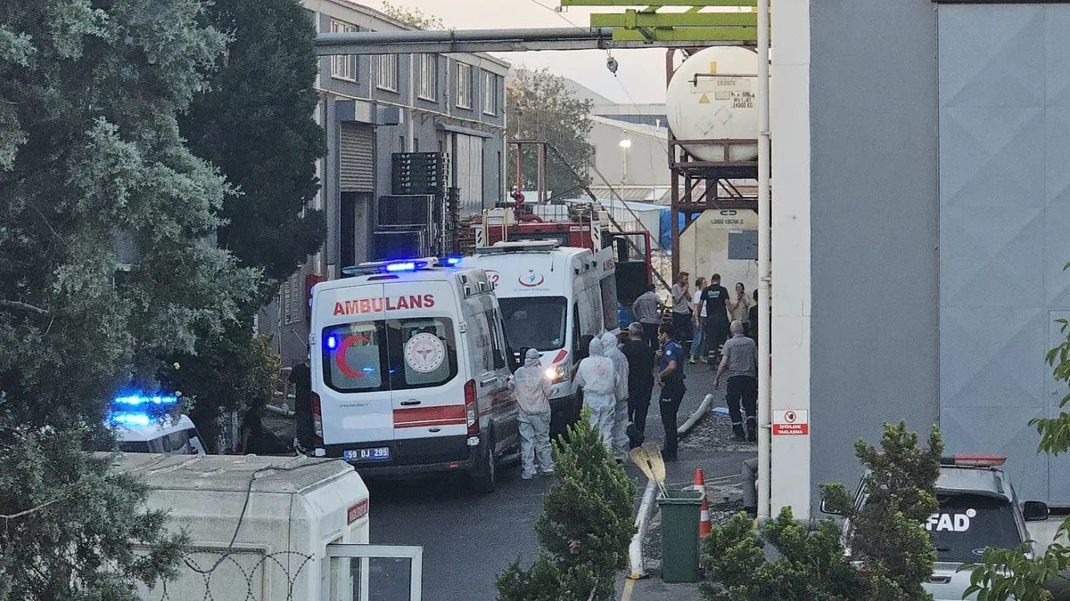Boya fabrikasında kahreden ölüm