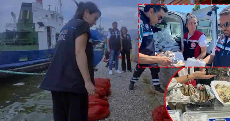 İzmir’de yasa dışı su ürünleri avcılarına operasyon! Tonlarca kaçak midye ele geçirildi