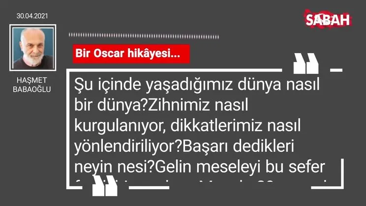 Haşmet Babaoğlu | Bir Oscar hikâyesi...