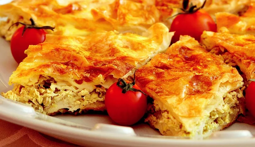 Pırasalı Tavuklu Börek