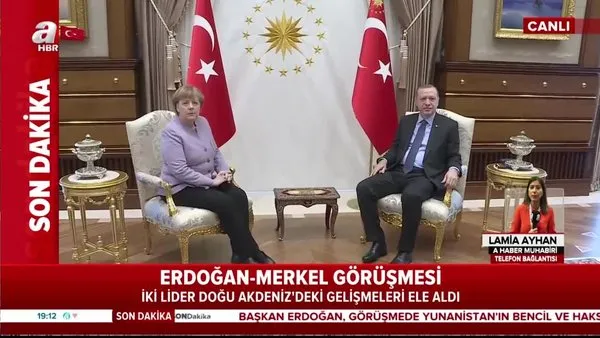 Son dakika! Başkan Erdoğan, Merkel ile görüştü | Video