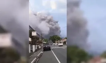 Mayon Yanardağı yeniden uyandı: Kül bulutları yerleşimleri yuttu