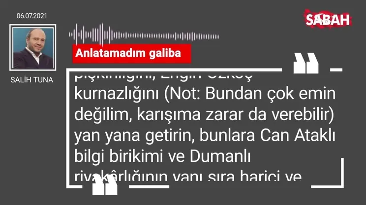Salih Tuna | Anlatamadım galiba