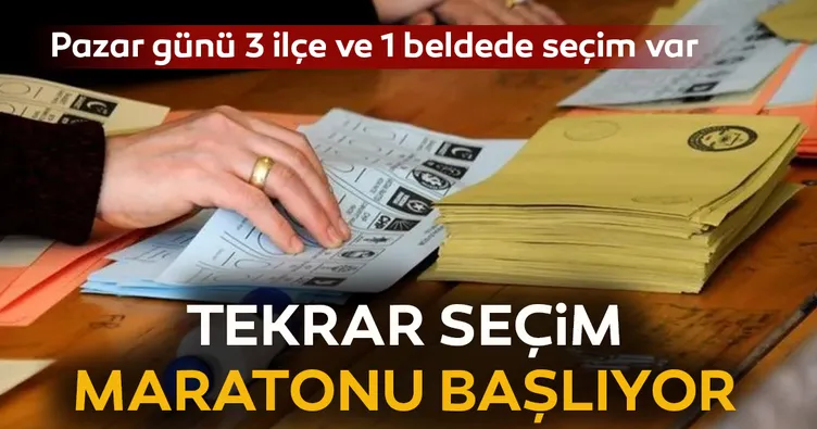 Tekrar seçim maratonu başlıyor!