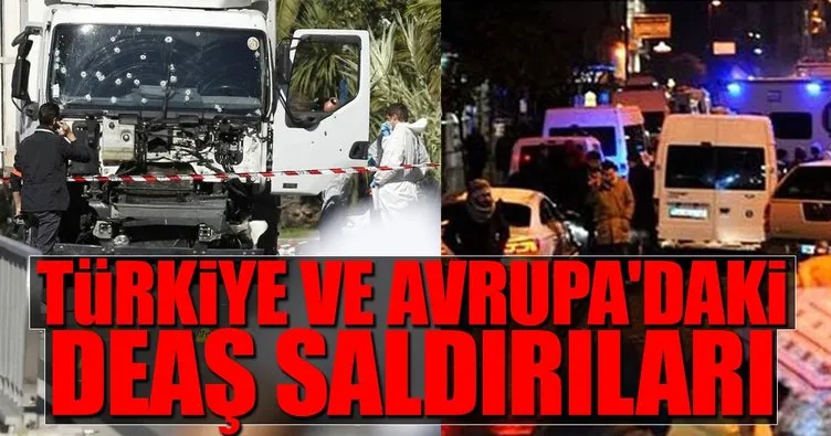 Türkiye ve Avrupa’daki DEAŞ saldırıları