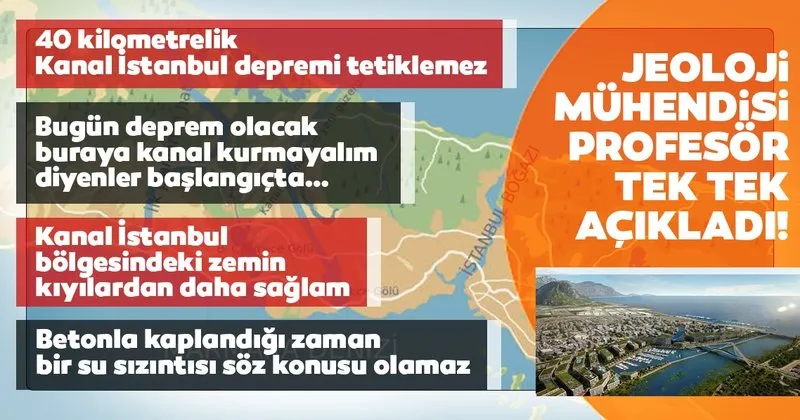 Son Dakika Prof Dr Sener Usumezsoy 40 Kilometrelik Kanal Istanbul Depremi Tetiklemez Son Dakika Haberler