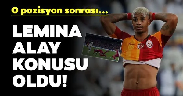 Lemina, Real Madrid - Galatasaray maçında alay konusu oldu