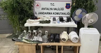 Evini uyuşturucu serasına çevirdi