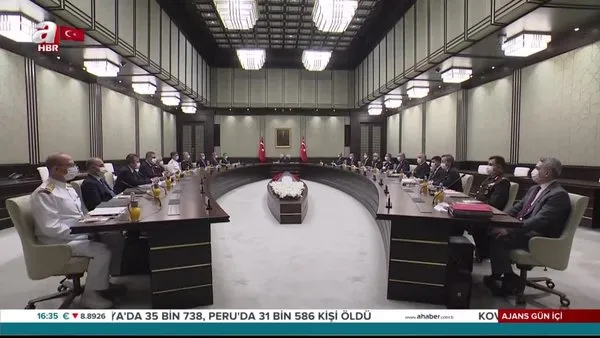 Son dakika: Milli Güvenlik Kurulu Cumhurbaşkanı Erdoğan'ın başkanlığında toplandı | Video