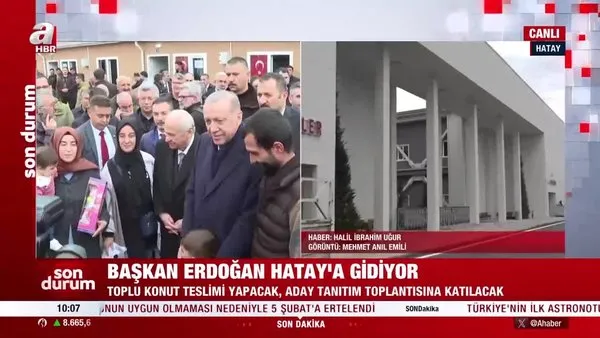 Başkan Erdoğan Hatay'a gidiyor! Deprem konutları teslim edilecek | Video